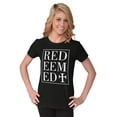 thumbnail image 4 of Redeemed Cross Christian Faith Womens Slim Fit Graphic Tee Brisco Brands S, 4 of 5