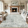 thumbnail image 5 of 8x10 Area Rugs for Living Room - Washable Rug Modern Abstract Soft Large Neutral Non-Slip Carpet Indoor Floor Stain Resistant Thin Carpets for Bedroom Dining Room Farmhouse Nursery Home Office Grey, 5 of 9