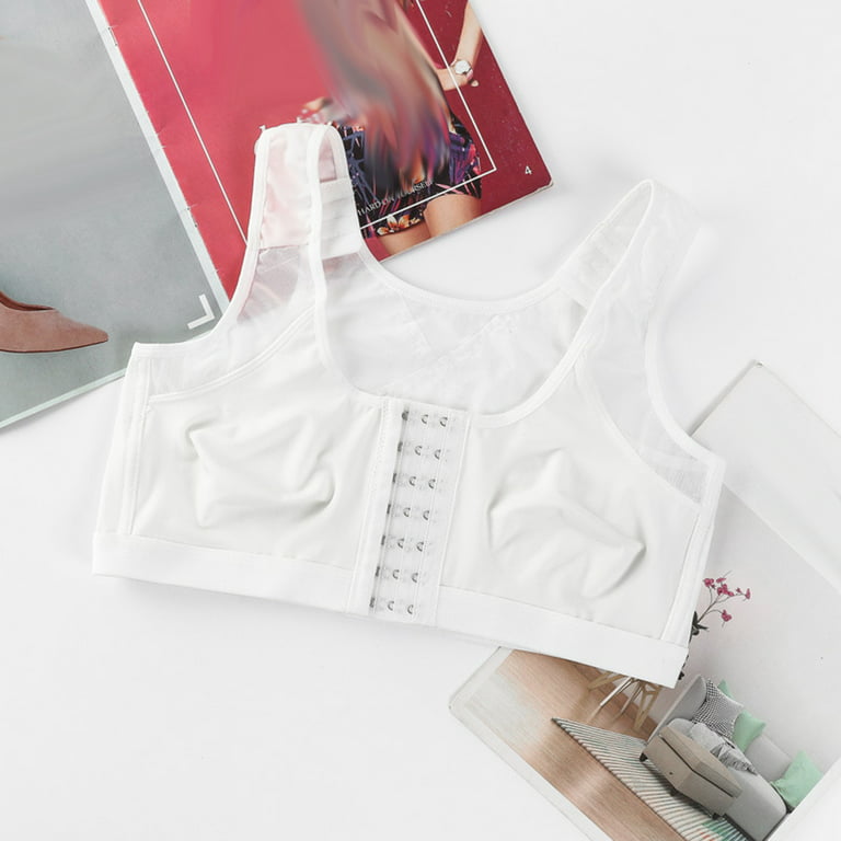 Voncos Sports Bra on Clearance- Women Lace Bralette Plus Size Vest Crop  Wireless Lingerie Sexy Underwear Camisole Cute Bra White XXXXL