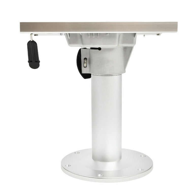 Aluminum Alloy Adjustable Height Boat Seat Pedestal with Slide,Boat Chair Base, Size: 333, Silver