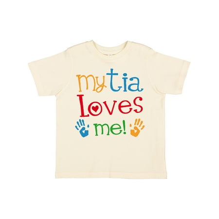 

Inktastic My Tia Loves Me Gift Toddler Boy or Toddler Girl T-Shirt