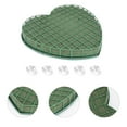thumbnail image 3 of 1PC Wedding Car Floral Mud Car Head Flower Decoration Plate DIY Flowers Arranging Mud Creative DIY Flower Mud with Suction Cup for Wedding Party Use (Green Large Size Random Style), 3 of 9
