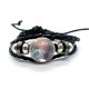 thumbnail image 2 of Project SEKAI-Pulseras de cuero de Anime Asahina Mafuyu, brazaletes trenzados multicapa negros, regalos de joyería hechos a mano, 2 of 5