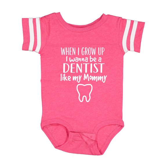 Inktastic Future Dentist Like Mommy Boys or Girls Baby Bodysuit