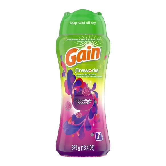 Gain In-Wash Laundry Scent Booster, Moonlight Breeze Scent, 379 g, Fresh Extender + Odour Protection, 379G