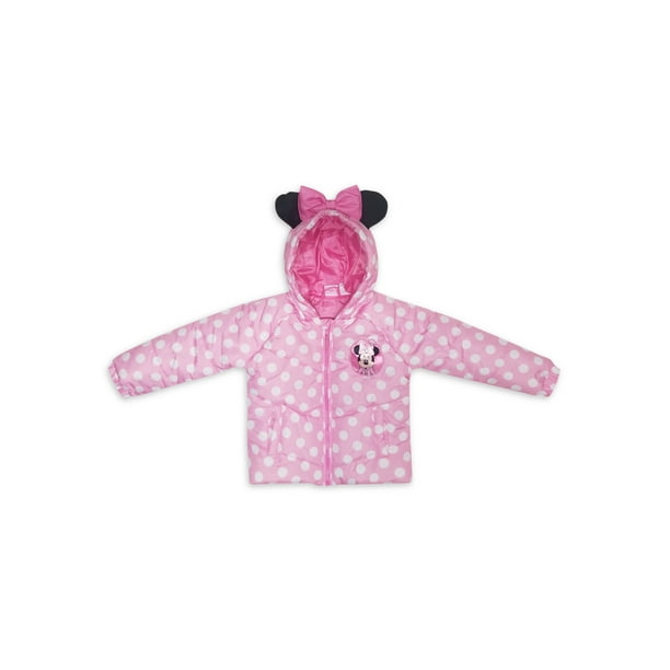 Minnie Mouse Minnie Mouse Toddler Girl Polka Dot Winter Jacket Coat