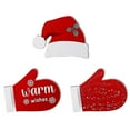 thumbnail image 1 of Christmas Tiered Tray Decor Farmhouse Hat And Signs (red)(3pcs), 1 of 5