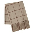 thumbnail image 2 of Connell Burgundy Windowpane Woven Throw 50x60, 2 of 3