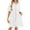 White, variant on LOVZFMLL Dresses for Women Short Sleeve V Neck Button Down Summer Midi T-shirt Dresses with Pockets Casual Beach Vacation Clothes Army Green XXL