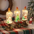 thumbnail image 3 of Advancent Globo navideño, árbol de Navidad con muñeco de nieve LED sin parpadeo, esquema de color elegante y sencillo, resistente al agua y Kits de decoración para fiestas Estilo muñeco de nieve, 3 of 6