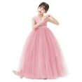 thumbnail image 4 of Ekidsbridal Girl Pageant Flower Girl Dress - V-Back Satin with Rhinestones PR123-A (Size: 2-12), 4 of 6