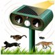 thumbnail image 1 of Repelente de gatos ultrasónico solar Repelente de gatos para exteriores Sensibilidad y frecuencia ajustables Repelente de gatos ultrasónico para repeler plagas Protector de jardín, 1 of 5