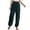 A-Dark Green164, variant on Women's High Waist Jogger Pants Drawstring with Pockets Casual Ruffle Waist Loose Fit XXL