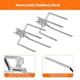 thumbnail image 4 of 2Pcs Stainless Steel BBQ Rotisserie Forks Heavy Duty Grill Rotisserie Spit Meat Forks Fits Square Spit Rods, 4 of 7