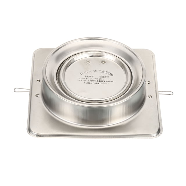 Uxcell 6" Backdraft Damper Airflow Ducting Insert Backflow Preventer Draft Blocker Silver