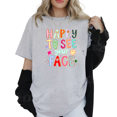 thumbnail image 2 of Happy to See Your Face Graphic T Shirt, Colorful Positive Quote Tee, Motivation Tshirt for Women and Teens, 2 of 5