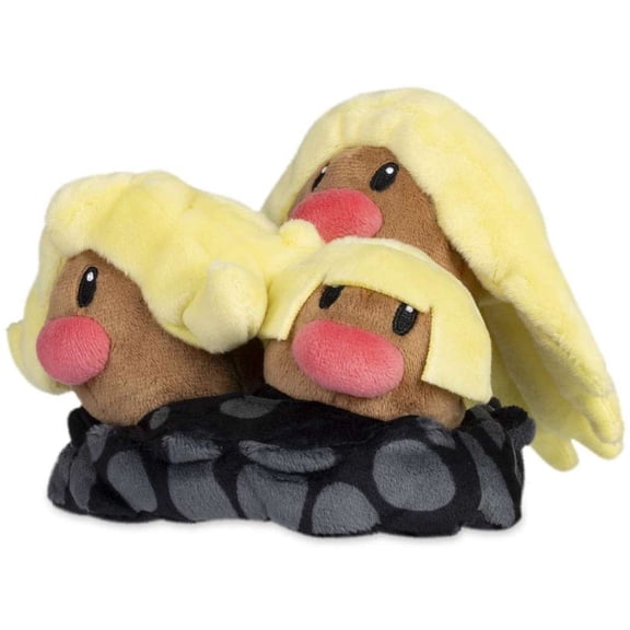 Pokemon Sitting Cuties Alolan Dugtrio Plush