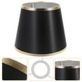 thumbnail image 1 of WEAVILUX Lampe à Abat-Jour Rond Décoration en Fer Noir Salon 1 Ensemble, 1 of 6