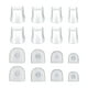 thumbnail image 2 of 16 protectores de tacón alto, en forma de U, de repuesto, antideslizantes. claro, 2 of 9