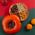 thumbnail image 2 of Persimmon Snack Tray,Dried Fruit Tray Candy Dish with Lid Portable Candy Plate, 2 of 6