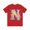 Red, variant on Letter N Unisex Graphic Tee With Vintage Inspired Artwork Jersey