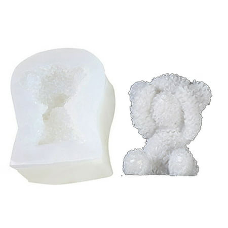 

SEFUONI Cute 3D Bear Shape Cupcake Silicone Mould Biscuit Fondant Molds for Baking Candy