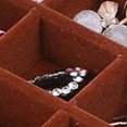 thumbnail image 4 of 20CMX15CMX4.5CM Caja de almacenamiento de joyería de café-24 rejillas Adepaton 2035277-2, 4 of 8