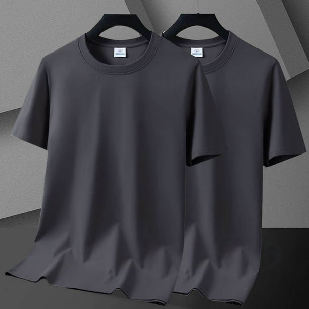 pstuiky Camisas de manga corta para hombre, Camiseta informal de manga corta con botones y rayas lisas para hombre camisas casuales para hombre l