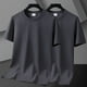 thumbnail image 1 of pstuiky Camisas de manga corta para hombre, Camiseta informal de manga corta con botones y rayas lisas para hombre camisas casuales para hombre l, 1 of 8