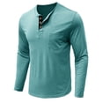 thumbnail image 5 of Mens T-Shirts Henley Shirts for Men Long Sleeve Pocket Buttons Neck Slim Fit Shirts for Men, 5 of 7