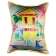 thumbnail image 3 of W. Palm Hut Yellow Large Indoor/Outdoor Pillow 16x20, 3 of 3