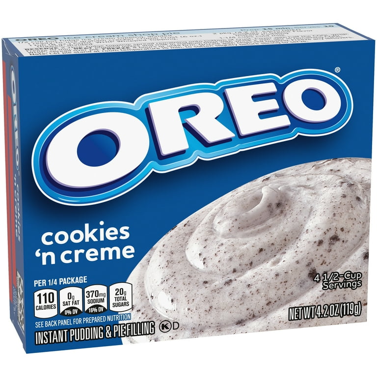 Oreo cookies and cream instant pudding pie clearance