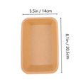 thumbnail image 2 of LEEYNEER 25Pcs Snack Packing Plates Kraft Paper Rectangular  Fried Chicken, 2 of 6