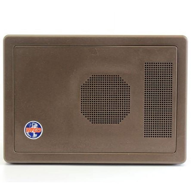WFCO Arterra Power Converter Door WF-8735-PDA Flip Down Type; Brown; Plastic; Rectangular; 8-1/4 Inch Height x 11-3/4 Inch Width
