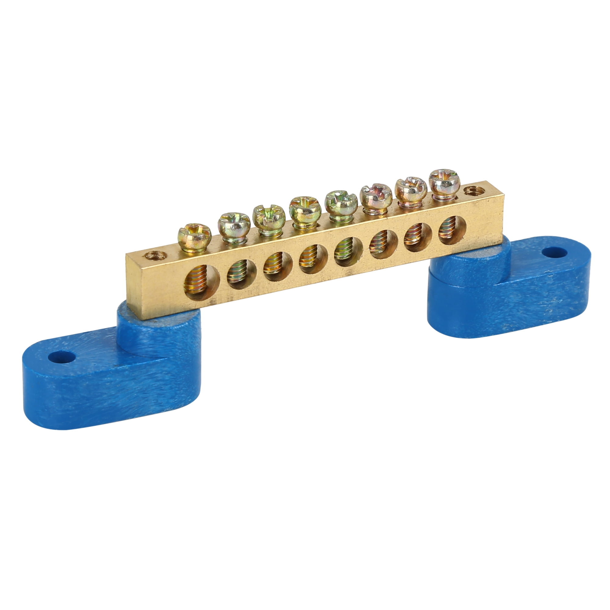 Unique Bargains 8 Positions Screw Terminal Grounding Strip Bus Bar Blocks DC250V 110A