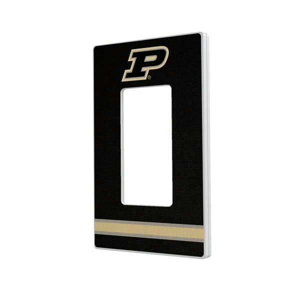 Purdue Boilermakers Stripe Design Single Rocker Light Switch Plate