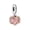 A0511, variant on 925 Sterling Silver Wrapped Silver Wire Pink Crystal Heart Dangle Charm for Bracelet Charms Bangle Pendant Jewelry
