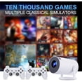 thumbnail image 4 of Arcade Vision Projector - Retro Console Projector, Arcade Vision Retro Console Projector ,Game Projector 2 in 1 with Two Controllers, Smart HD Projector with Wifi and Bluetooth for Family, 4 of 11