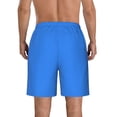 thumbnail image 3 of Naloa Dodgerblue Men's Beach Shorts, Surfing shorts, Swim trunks, Quick Dry Swim Trunks for Surfing Beach Fun - 3X-Large, 3 of 9