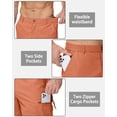 thumbnail image 5 of Men's Hiking Cargo Shorts Outdoor Travel Shorts for Men with Multi Pocket for Fishing Camping Casual Golf Orange 44, 5 of 6