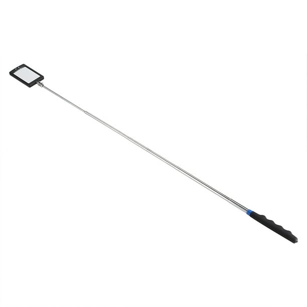 Espejo de inspección, telescópico, iluminado por LED, espejo de inspección telescópico flexible, espejo telescópico, diseño a prueba de futuro