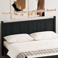 thumbnail image 3 of MODERNLUXE Queen Size Platform Bed with Headboard & Footboard,Solid Wood Bed Frame with Under Bed Storage for Adults Guests, Easy Assembly,Black, 3 of 7