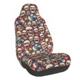 thumbnail image 1 of Wukai rock record music Skull Full Set Car Seat Covers with Soft Padding Universal Auto Front Seats Protector and Cushion Mat, 1 of 5