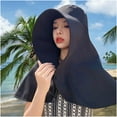 thumbnail image 5 of Qepwscx Sun Hats Women Sun Protection Wide Brims Shawl with Neck Flap Hiking Visor Hat Fishing Hat Sun Protection Beach Hats, 5 of 6