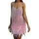 thumbnail image 1 of Women Fringe Sequine Feather Bodyco DressS, 1 of 5