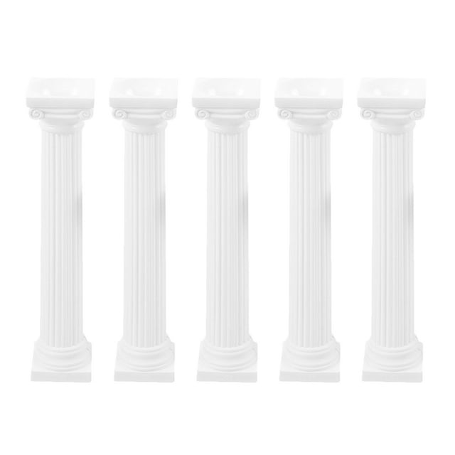 5 piezas de columnas romanas decorativas para mesa de arena, mini figuras de columnas, decoración para mesas de boda y accesorios para fotos