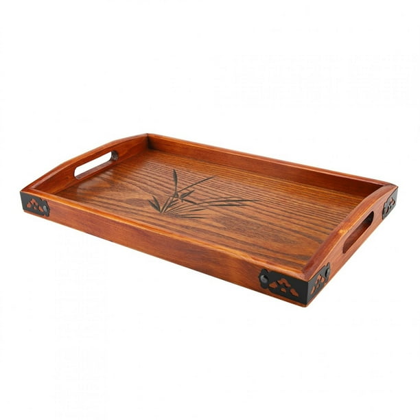 Large wooden 2024 serving tray