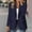 Navy, variant on Clearance Sales Online Deals Ofreoo Women's Fashion Solid Button Suit Coat Long Sleeve Hatless Casual Coat/Jacket Tops Fleece Jacket Women