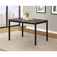 thumbnail image 2 of Roundhill Furniture Noyes Metal Dining Table with Laminated Faux Marble Top, 2 of 4