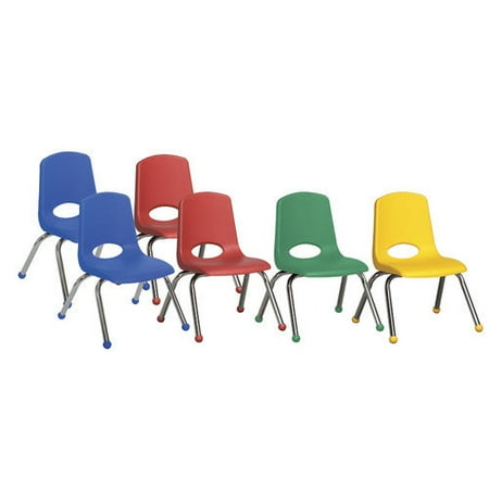 ECR4Kids 12'' Plastic Classroom Chair (Set of 6)